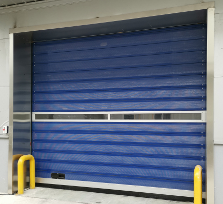 物流通道硬質(zhì)碳鋼快速卷簾門